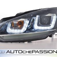 Coppia Fanali anteriori LED GTD look per GOLF 6 20