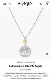 Collana Amen con albero della vita