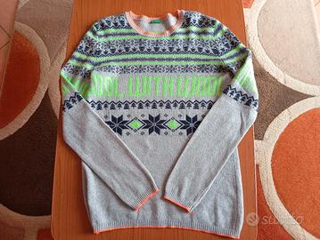 Maglione ragazzo 3XL Benetton misto lana e cascemi