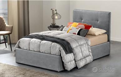 2 letti contenitori e materassi in memory form