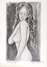 disegno a matita e carboncino di L. Mi. Triciani