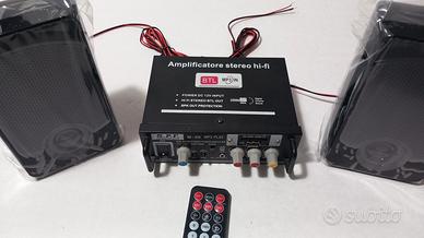 amplificatore  multi  uso  con casse 