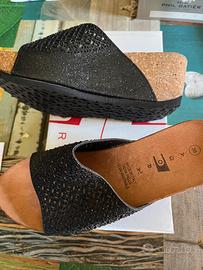 Ciabatte Nere Zeppa Sughero N. 38