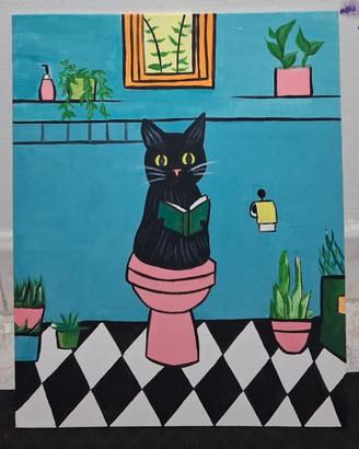 quadro dipinto con acrilichi fatto a mano 