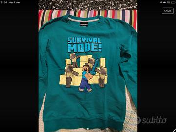 Felpa ragzzo minecraft