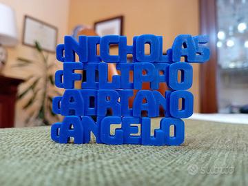 Portachiavi con Nome Personalizzato