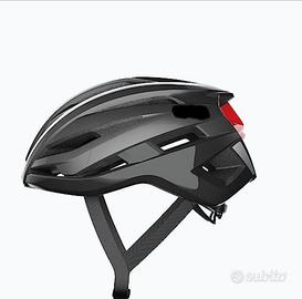 casco bici con led posteriore+ visiera 