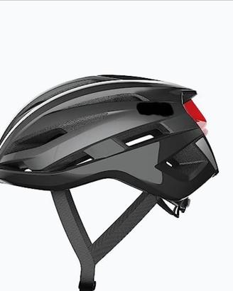 casco bici con led posteriore+ visiera 