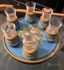 Servizio bicchieri punch arrigianale