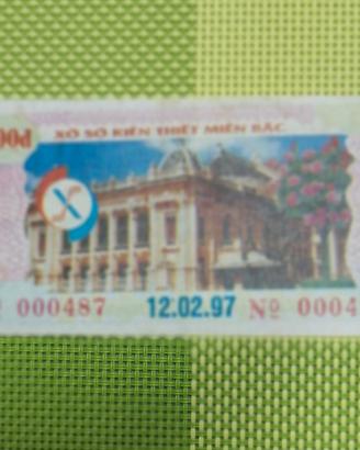 biglietto della lotteria Vietnam