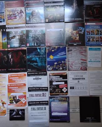 Codici da riscattare on line e  volantini Ps3