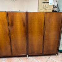 Armadio Basso Multiuso 4 Ante in Legno