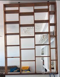 Libreria Divisoria in Legno  Noce