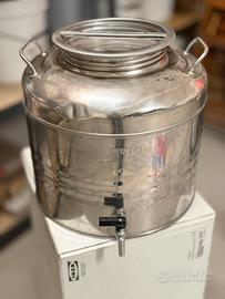Fusto inox per olio