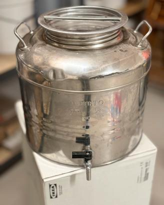 Fusto inox per olio