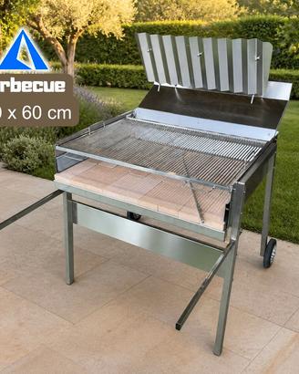 Barbecue a Legna e Carbonella in Acciaio Inox