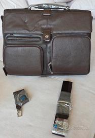 Piquadro borsa in pelle a tracolla