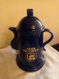 CAFFETTIERA   PORCELLANA   CASA  DEL CAFFÈ  TORINO