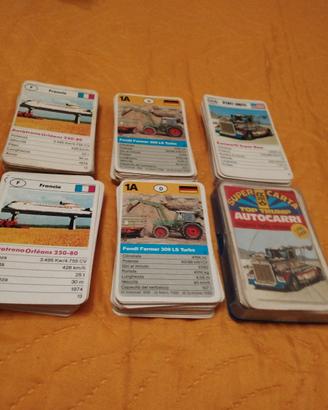 Carte top trump quartetto camion treni trattori