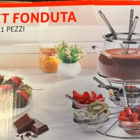 Set fonduta in vetro 21pz