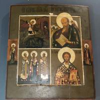 Icona Russa Antica Ottocentesca