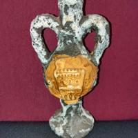 Vaso decorativo terracotta e ceramica