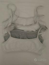 4 bralette in cotone per ragazza 12-13 anni