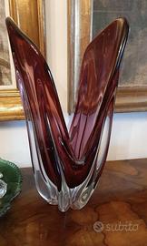 Fratelli Toso - Vaso a V - Vetro Murano Glass