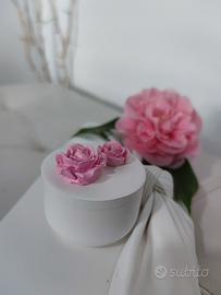 bomboniera, contenitore per candele, anelli 