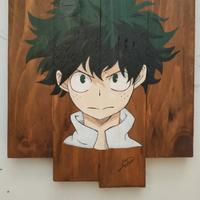 Quadro in legno Izuku Midoriya/Deku