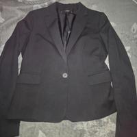 Giacca avvitata tailleur Mango nera 