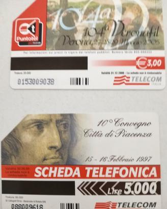 carte telefoniche in piccolo lotto 