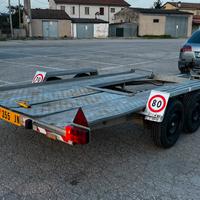 Carrello porta auto ELLEBI bi-asse