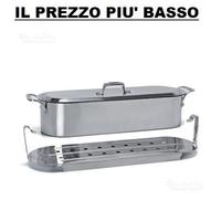 Pesciera griglia coperchio ballarini acciaio inox