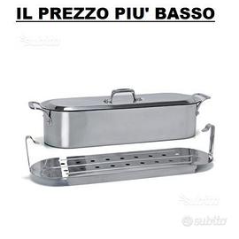 Pesciera griglia coperchio ballarini acciaio inox