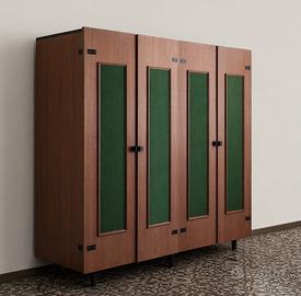 Armadio vintage in legno 4 ante
