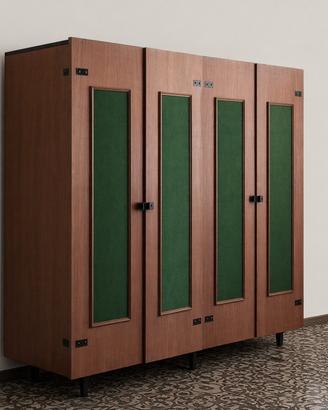 Armadio vintage in legno 4 ante