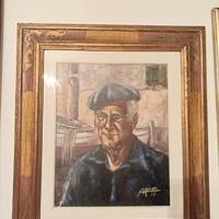 dipinto olio su tela franco azzinari  76x70