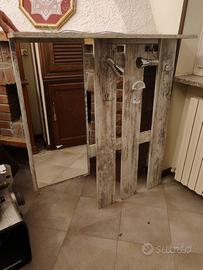 Appendi abiti da entrata con specchio