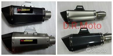 scarico UNIVERSALE trioval FULL VERO CARBONIO TITA