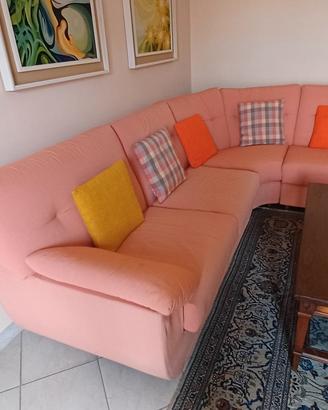 Divano angolare in tessuto