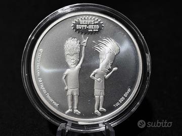 1 oncia 1OZ argento 999 - Beavis and Butt-head