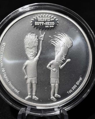 1 oncia 1OZ argento 999 - Beavis and Butt-head