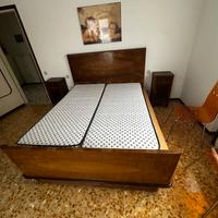 Letto mateimoniale vintage in legno 170x210