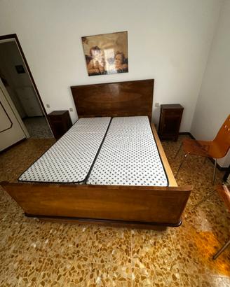 Letto mateimoniale vintage in legno 170x210