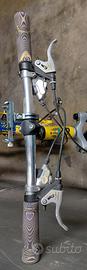 MTB Bianchi telaio giallo/blu ruote 26'' 