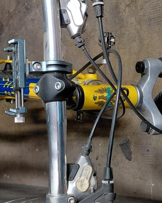 MTB Bianchi telaio giallo/blu ruote 26'' 