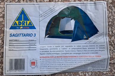 [MAI USATA] Tenda Camping ADRIA Sagittario 3 