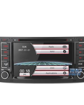 RADIO NAVIGATORE 7" PER VOLKSWAGEN VW TOUAREG T5 