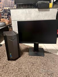 PC Fisso Gaming Acer Nitro + Monitor ASUS Gaming